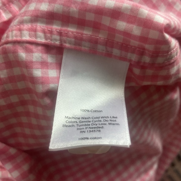 Vineyard Vines Whale Logo Slim Fit Pink Check Classic Fit Tucker Shirt M Gingham - Picture 4 of 5